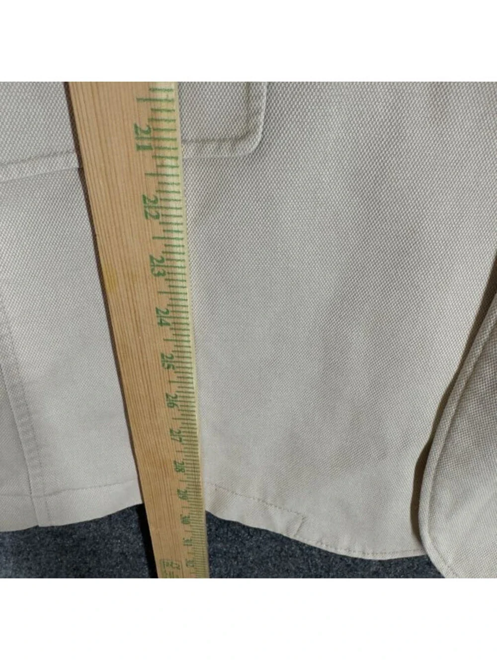 Joseph Abboud Blazer Men XL Beige Button Up Collared Long Sleeve Cotton Lined